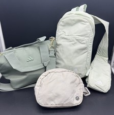 Adidas + Gaiam Bags Lot of 3   Sling Backpack...