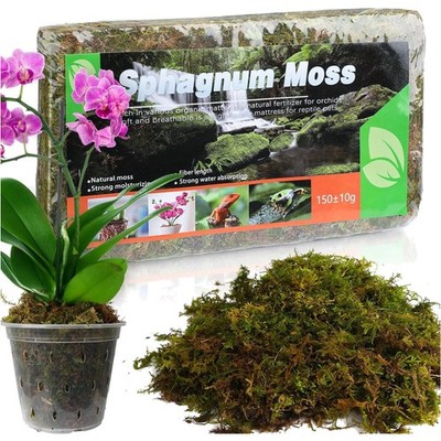 Sphagnum Moos für Pflanzen (5L) Vielseitige Blumenerde für Orchideen