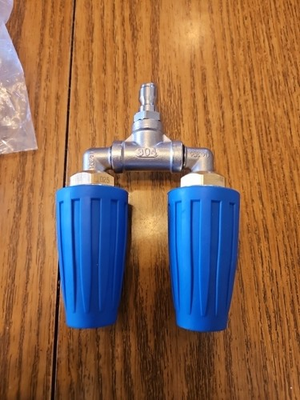 #ad 360° Rotating Pressure Washer Dual Turbo Nozzle Spray Tip 1 4quot; 4000PSI 4 6GPM $19.95