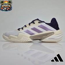 Adidas Barricade 13 Sneakers Tennis Court Shoes White Plum JR7814 Women s Sz 9.5