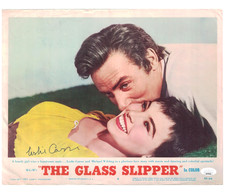 LESLIE CARON JSA COA Autographed 11X14 The Glass Slipper FREE SHIP Lobby Card