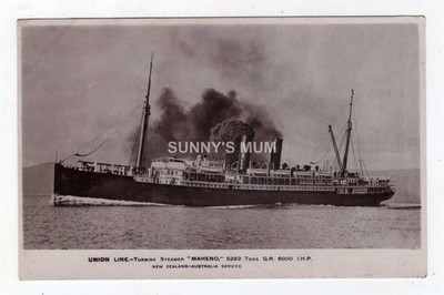 VERSAND, UNION LINE, MAHENO, NEUSEELAND - AUSTRALIEN SERVICE, RP