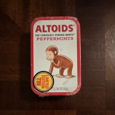 Altoids Peppermints Limited Edition Curious George Advertising Tin