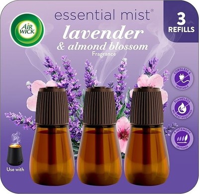 Air Wick Essential Mist Refill Lavender Almond Blossom 3 Pack Essential Oils