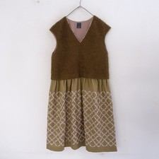 Mina Perhonen 'Flower Tale' Panel V-Neck Dress Size 38