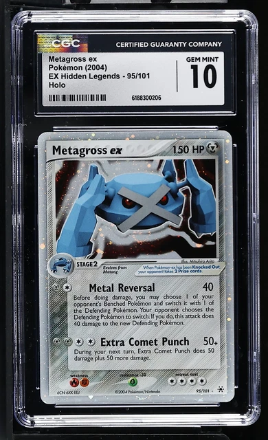 Pokemon Metagross ex EX Hidden Legends 95/101 Holo CGC 10 Gem Mint