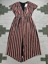 Zara Dress Womens Small Pink Black White Blouson New