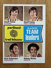 1974-75 Topps - Sidney Wicks, Geoff Petrie, Rick Roberson #96
