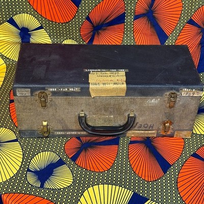 Vintage Airequipt Precision Equipment Case New Rochelle NY c.1950s Travel Labele