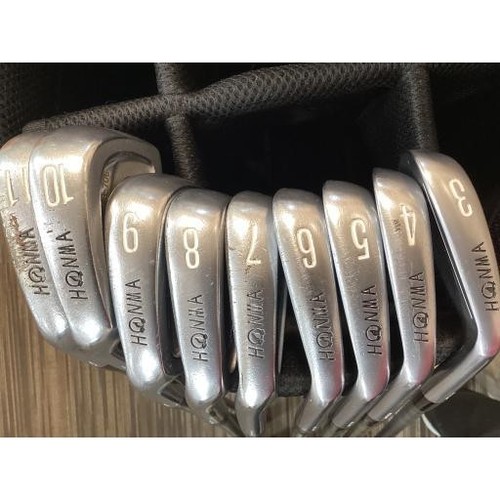 Honma LB-708 24K GP Iron Set Left 9pcs 3-11 Graphite Titanium Carbon Flex R - Picture 6 of 6