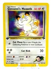 1st Edition Giovanni's Meowth 74/132 - Gym Heroes - Common - Pokemon - NM