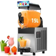 15L Commercial Slushie Machine, Frozen Drink Margarita Machine for Bar Home Part