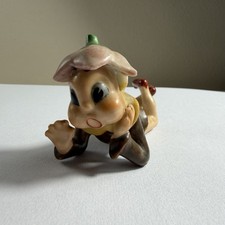 Vintage Elf Pixie Flower Anthropomorphic Ceramic Figurine Occupied Japan