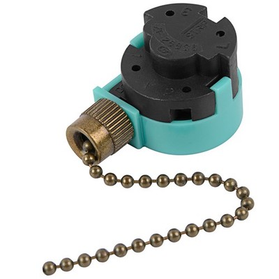 Zing Ear ZE-268S6 Switch Compatible with Hunter Ceiling Fan, 3 Speed 4 Wire B...