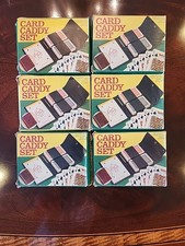 Lot Of 6 VINTAGE CARD CADDY SETS IN ORIGINAL BOX Krewe Of Venus