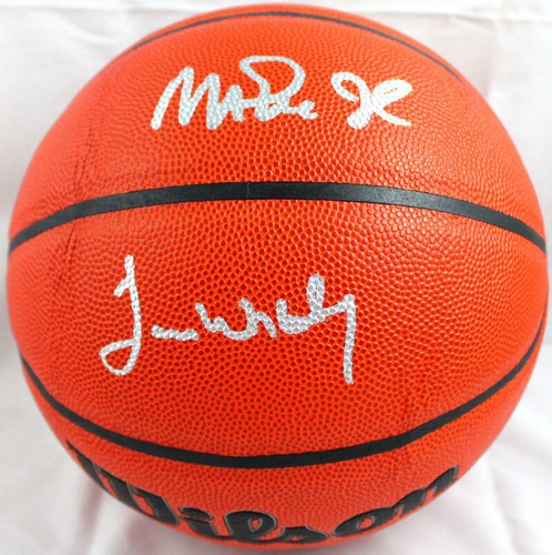 Magic Johnson/James Worthy Autographed Official NBA Wilson Basketball-BAW Holo - Picture 1 of 11