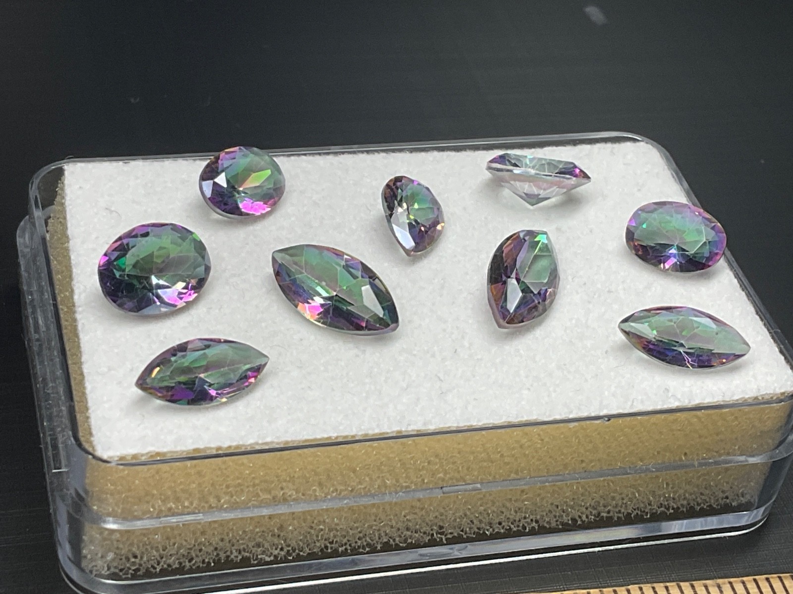 Edelstein Bi Color  Rainbow Colors Konvolut ! weitere Auswahl erwartet Sie ! E13