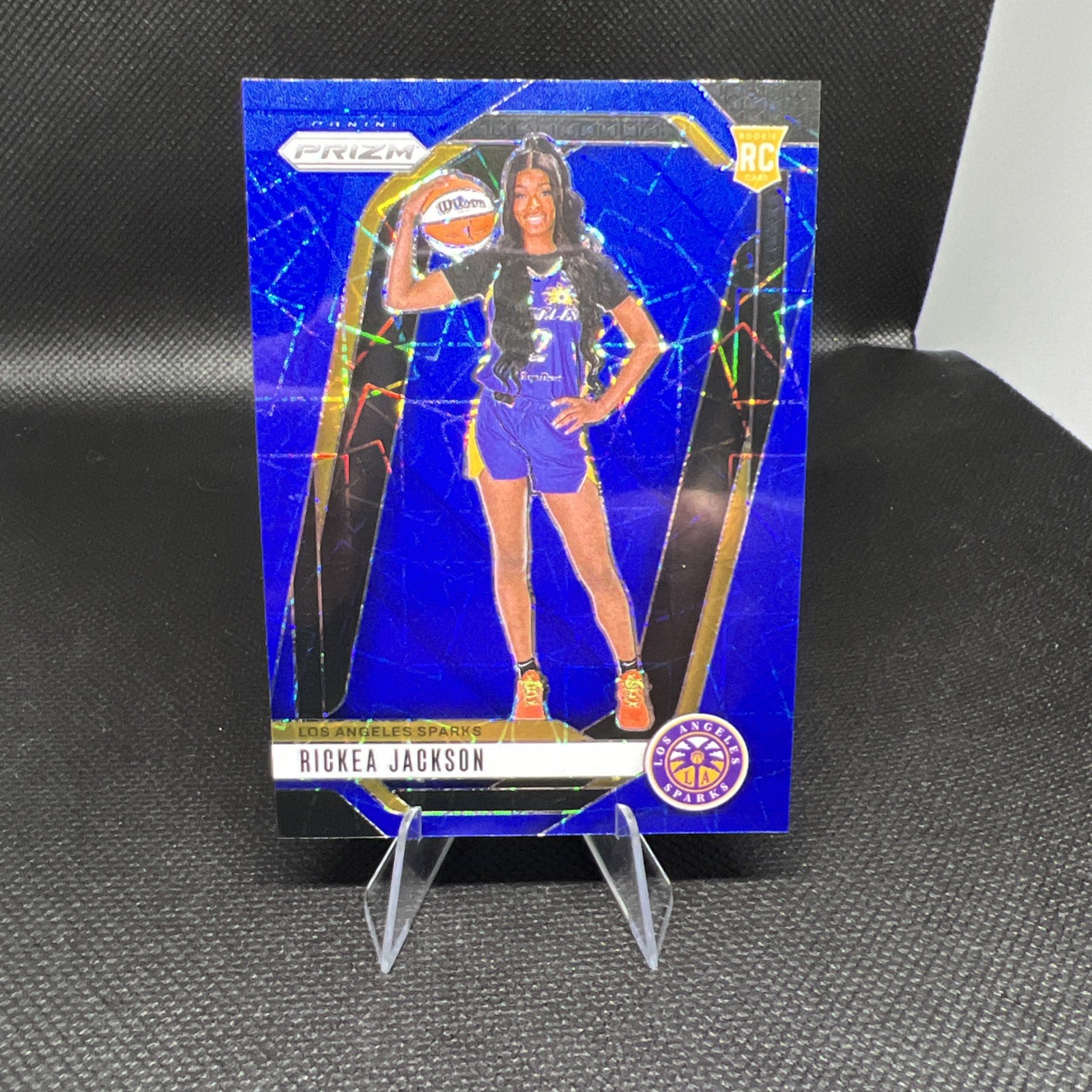2024 Panini Prizm WNBA - Rickea Jackson #144 Blue Velocity Prizm (RC)