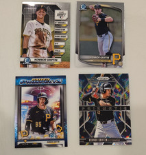 Konnor Griffin Pittsburgh Pirates 4-Card Lot Bowman Chrome Draft Prizm PP-17