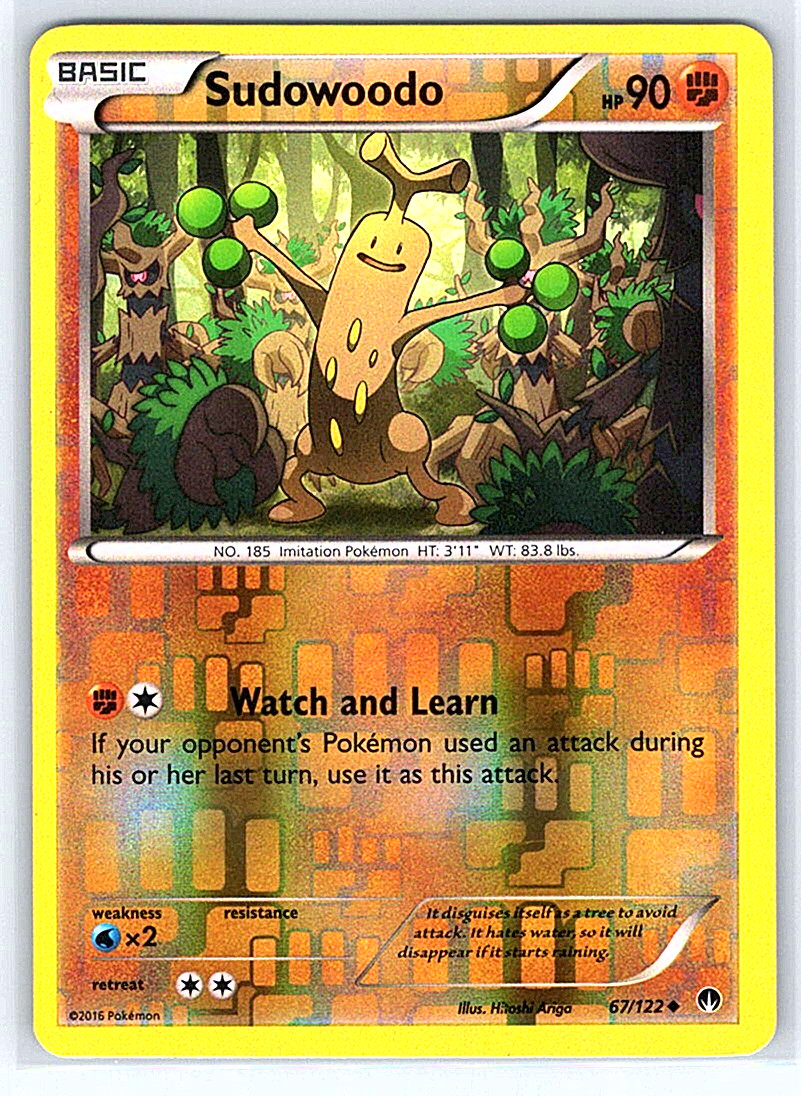 Sudowoodo [Reverse Holo] 67/122 Breakpoint LP Pokemon Card