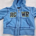 Vintage RocaWear Baby denim Outfit Shirt Hoodie and jeans Embroidered Y2K set — photo 9