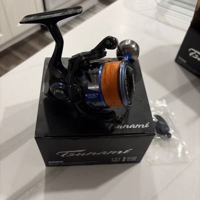 Tsunami Evict 3000 Spinning Reel TSEVT3000 Stainless Steel Gear Technology.
