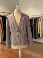 Ann Taylor Two Button Blazer Wool Blend Jacket Womens Sz 12P Herringbone NWT
