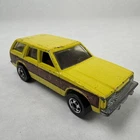 Vintage Hot Wheels Blackwall  1981 Yellow Aries Station Wagon Wood Grain