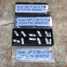 Qty 10 Iscar GIP 2.39-0.15 6402531 IC354 Grade Carbide Grooving Inserts