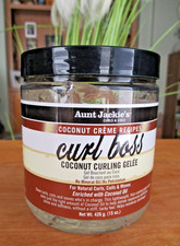 Aunt Jackie's Coconut Creme Recipes Curl Boss Coconut Curling Hair Gel 15OZ