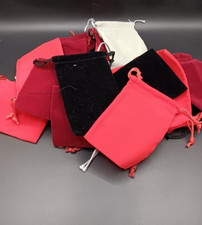30 PACK VELVET BAGS 4" x 2.5" gift jewelry drawstring soft pouch, Multi-color