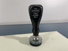 Vintage Cooke Time Stamp Milwaukee Road Received Time Date Stamp Latta IN CMStPP