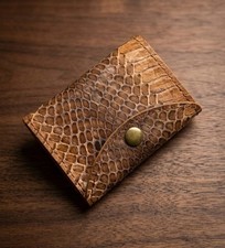 Handmade Copra & Genuine Cow Leather Wallet  ...
