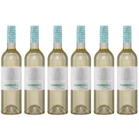 Pandora Weiß 6X 0,75L Flasche | Halbtrockener WeißWein Aus Griechenland | 11,5%