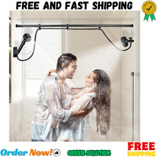 Dual Shower Head for Couples, Adjustable Spray Modes, High Pressure, Tandem