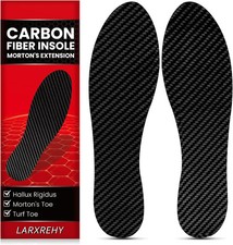 Carbon Fiber Insole 1 Pair 1.5mm Rigid Shoe Insert For Foot Pain Relief 255mm