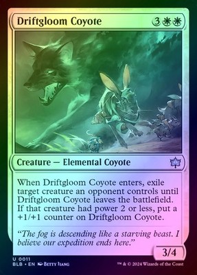 Driftgloom Coyote Foil (011) Bloomburrow BLB MTG Magic