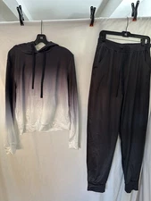 Two Piece Outfits for Women Casual Sweatsuits Set Long Sleeve Hoodie Size XL