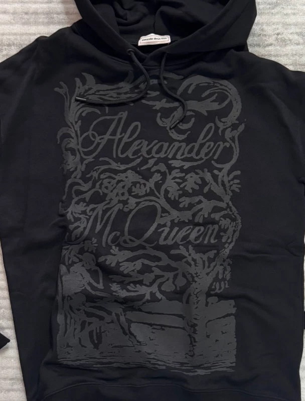 Sudadera con capucha negra Alexander McQUEEN para hombre M Foto 3 de 4
