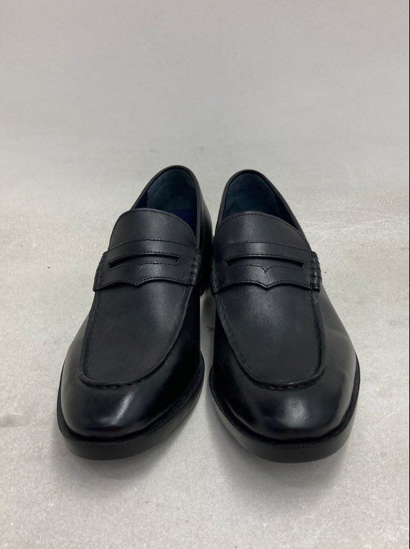 Cole Haan Grand OS Pinch Penny Loafer Black Leather Slip On Dress Shoe Size 10