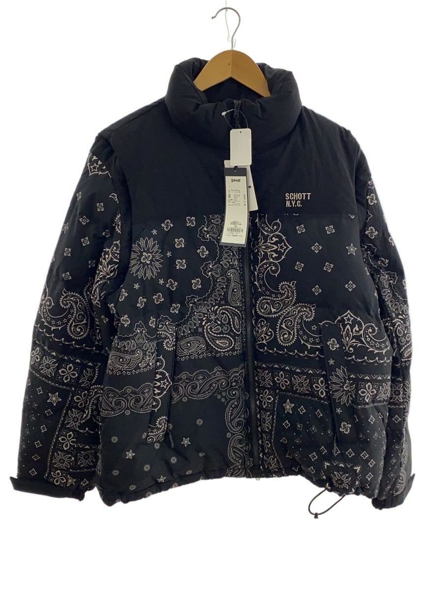 Schott Down Jacket, Polyester, Black, Model 782-3… - image 1