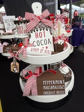 Farmhouse Christmas 10 pc. Faux Hot Cocoa Bar Large Bundle