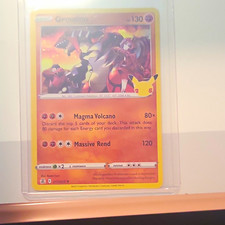 Pokemon TCG Groudon 017/025 Celebrations Holo Rare Holo EN 2021 130 HP