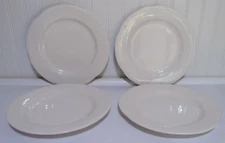Pfaltzgraff   Filigree  White 10" Dinner Plates  Set of 4