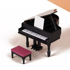 Grand Piano and Stool 1:16th scale dolls house furniture modern UH