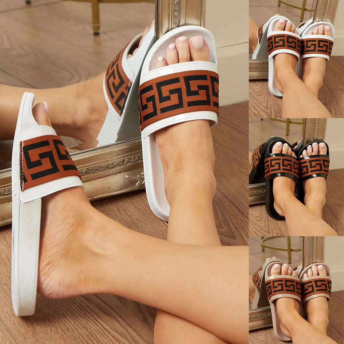 Soft heel shop slippers