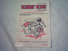 ATARI 2600 Game Manual ONLY 1982 Coleco DONKEY KONG Instruction Booklet RARE