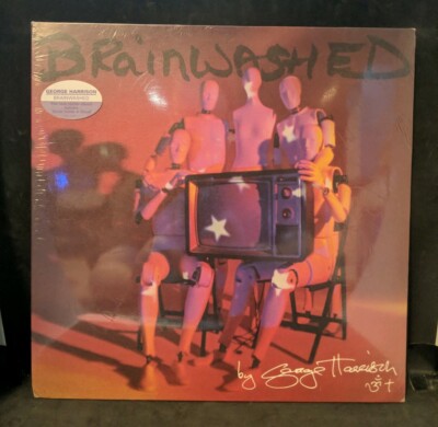 George Harrison Brainwashed 1st Pressing EMI Sealed LP Song Title Sticker 2002 