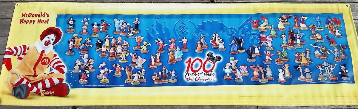 MCDONALDS - 2002 100 YEARS OF DISNEY MAGIC BANNER - NEW | eBay