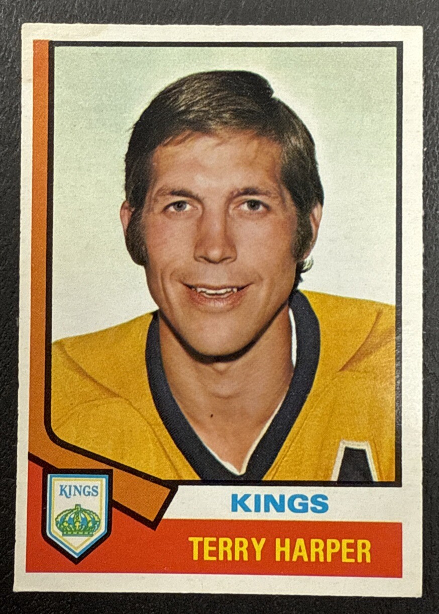 Terry Harper #55 Hockey Cards 1974 O-Pee-Chee trading card — raw and PSA graded price guide